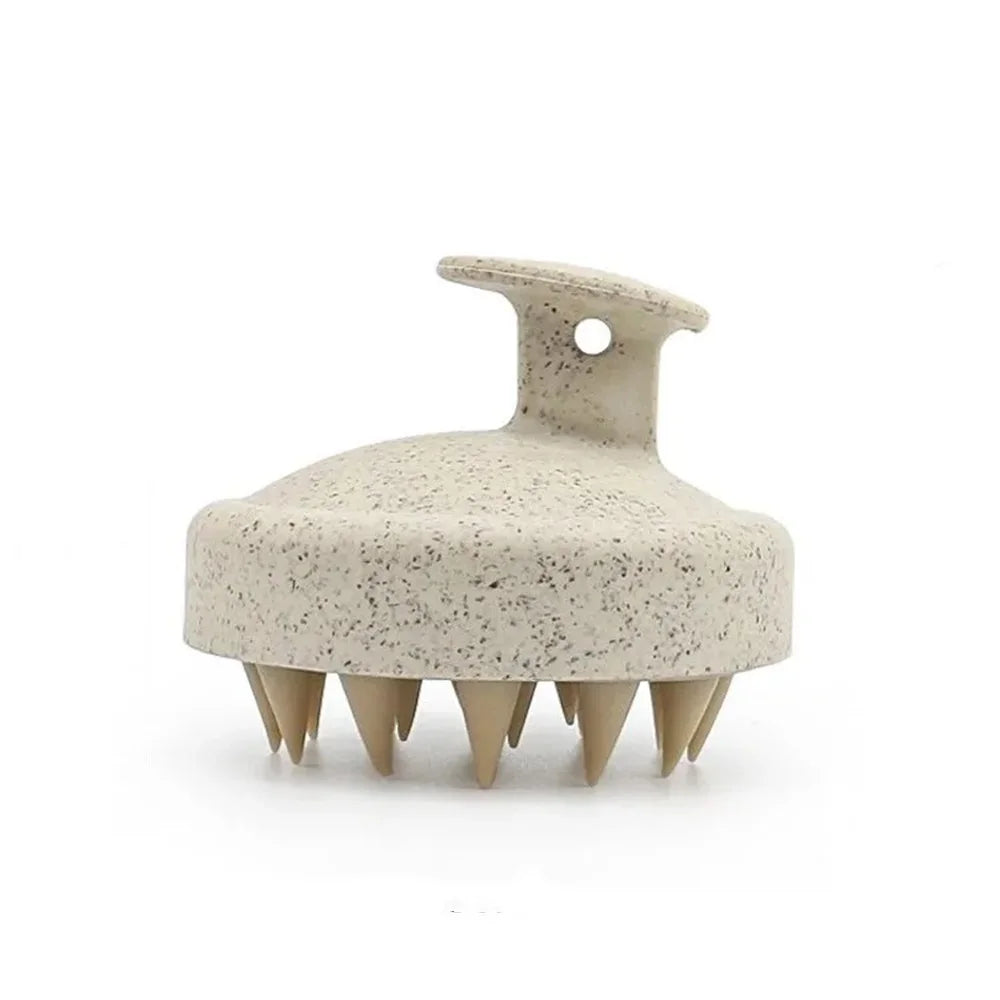 Brosse de Massage Cuir Chevelu en Silicone – Shampoing, Anti-Chute et Soin Capillaire Relaxant